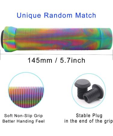 Z-FIRST 145mm Soft Longneck Handlebar Grips for Stunt Scooters and BMX Bikes - U-Rainbow - Buy Online on SooperMarket.com