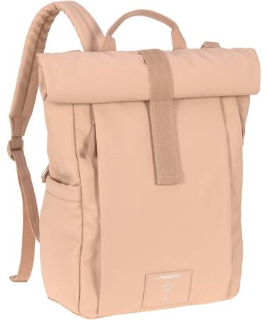 Buy Sustainable Casual Baby Diaper Backpack - Rolltop Design Stroller Attachment Bottle Holder | Peach Rose - Buy Online on SooperMarket.com