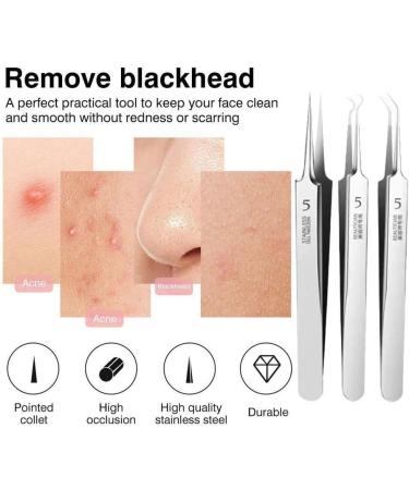 Acne Clip Professional Ultra Fine 5 acne Blackhead Salon Cleansing Acne Needle Clip Skin Deep Beauty Fac Care J9O5 Tweezers Beak Clip - Buy Online on SooperMarket.com