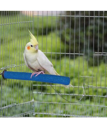 PINVNBY Bird Perch Stand Toy Natural Wooden Parrot Claw Sticks Budgie Playground Grinding Paw Cage Accessories Exercise Toy for Cockatiel Conure Parakeet - Buy Online on SooperMarket.com