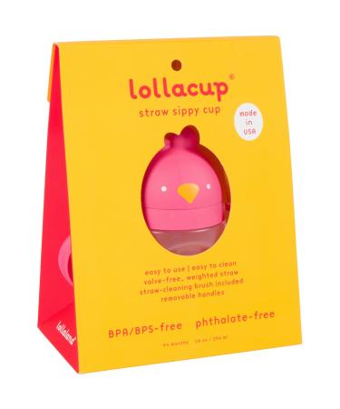 Lollaland Weighted Straw Sippy Cup for Baby - Lollacup | Shark Tank Product | Posh Pink - Buy Online on SooperMarket.com