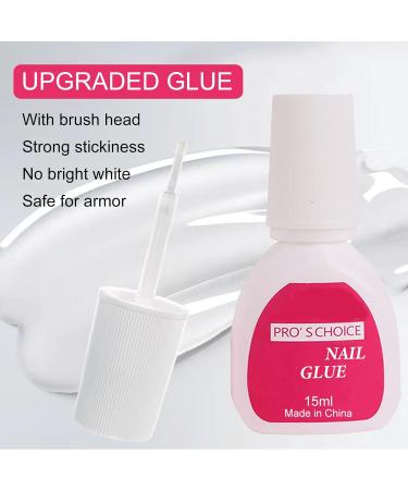 Maggidea 240 Pcs Coffin Fake Nails French Tip Nude Color Glossy Full Cover - Ballerina Nail Art for Women | French-Medium Long Square - Buy Online on SooperMarket.com