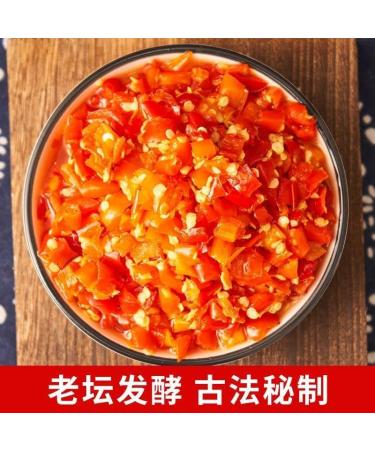 Hunan specialty spicy chopped chili sauce Chili sauce garlic paste Leisure spicy snacks Side dishes Mixed noodle sauce Chinese food Super Chili sauce and paste (Super spicy 500g) Super spicy 500g - Buy Online on SooperMarket.com