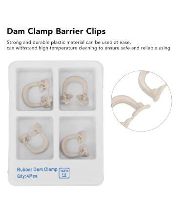 4 Professional Tooth Matrices & DAM Clamp-Barrier Clips - Enhance Dental Care Accessories - Buy Online on SooperMarket.com