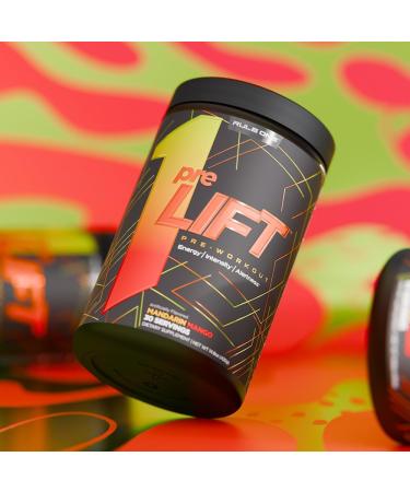 Rule 1 Pre Lift Pre-Workout Powder | Caffeine Beta-Alanine L-Citrulline Alpha GPC | Nitric Oxide Support Energy Alertness & Endurance | Sugar Free | 450G 30 Servings - Buy Online on SooperMarket.com
