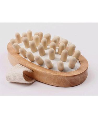 Yardwe Wooden Cellulite Massage Body Massager for Hair Stimulation and Skin Exfoliation - Buy Online on SooperMarket.com