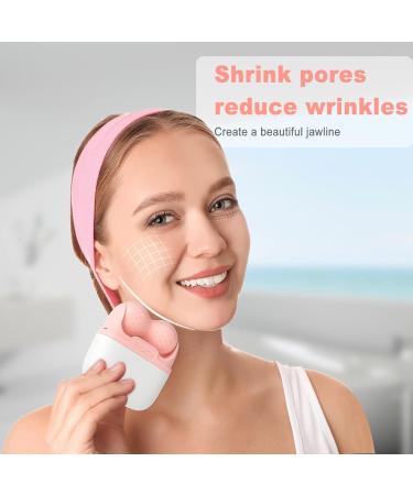 Ice Roller for Face and Eyes - Facial Skin Care Tool with 2-in-1 Roller and Carry Case - Reduce Puffiness, Relieve Migraine Pain - Women's Gift (Pink) - Buy Online on SooperMarket.com
