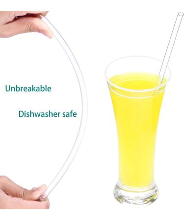 Dakoufish 11 inch Reusable Tritan Plastic Straws with Collapsible Storage Box & Cleaning Brush for 24 oz 30 oz 40oz Jars/Tumblers Pack of 3sets Clear 11 Inch straws and box (3sets) - Buy Online on SooperMarket.com