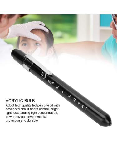 White Light Clinical Pen for Ophthalmic Examination - Nurses & Doctors Penlight for Pupil Check - Clip Design, AAA Batteries (Not Included) - Black - Buy Online on SooperMarket.com