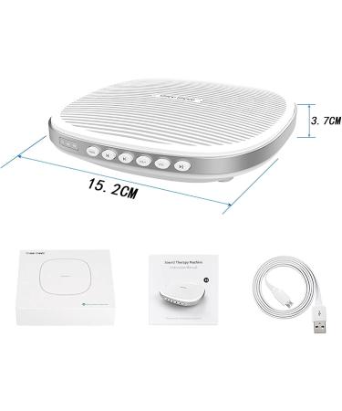 Smart White Noise Home Sleep Aid Audio with Intelligent Timing Function 20 Natural Harmony Sounds Built-in 1800mAh Lithium Battery Small and Convenient for Dorm Home Office - Buy Online on SooperMarket.com