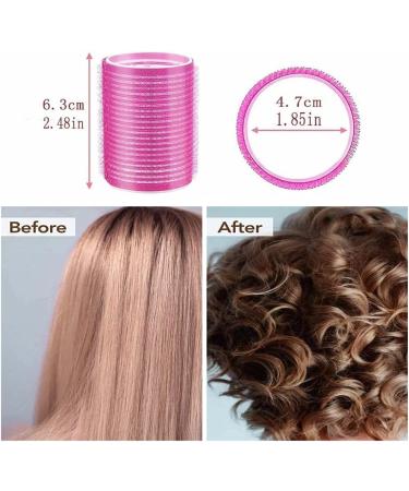 24PCS Super Jumbo Hair Rollers Self Grip Hair curlers With clipHair Curlers Sets No heating Jumbo Curler 12PCS and 12PCS sSainless Steel Duck Beak Clips for Long Medium Short Thick Thin Hair - Buy Online on SooperMarket.com