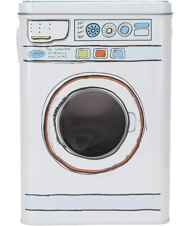 NOVAZEN Metal Laundry Detergent Canister Container Washing Machine Shape Laundry Powder Bin with Large Capacity for Pods Tablets Capsules Powder Detergent - Buy Online on SooperMarket.com