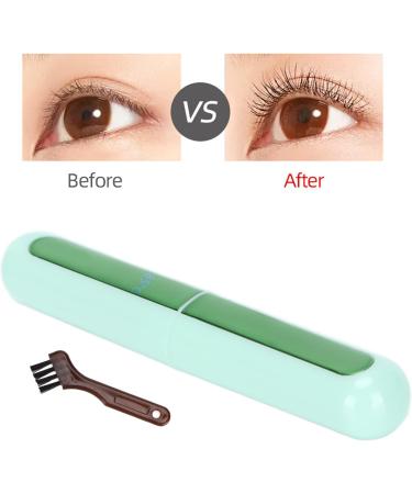 Verdant Touch Heating Eyelash Curler USB Rechargeable Electric Eyelash Curler Long-Lasting Curling Tool with Heating Green - Buy Online on SooperMarket.com