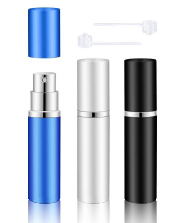 BELEVO Travel Perfume Atomiser Bottle Refillable 3 Pieces Portable Aftershave Travel Bottles 5ml Mini Atomiser Perfume Spray Bottle Travel Must Haves Small Perfume Refill Bottle for Pocket Handbag