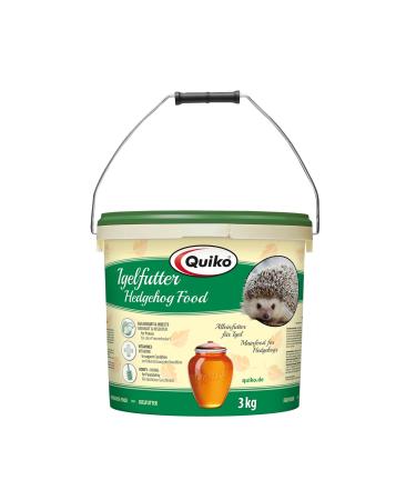 Quiko hedgehog feed 3kg - high -quality hedgehog feed with insects egg bisquit fruits and berries - especially tailored to the needs of the hedgehog 3 kg (1 Pack)