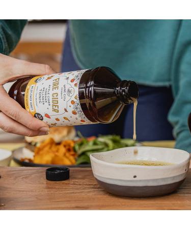 Amazon Exclusive: Shire City Herbals Fire Cider Tonic 16 oz - Wildflower Honey, Apple Cider Vinegar, Organic Raw Ingredients - Paleo, Keto, Whole 30 Approved - Buy Online on SooperMarket.com