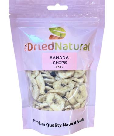 Banana Chips 1 KG Sweet Snacks Fruit Crunchy - The Dried Natural - Buy Online on SooperMarket.com