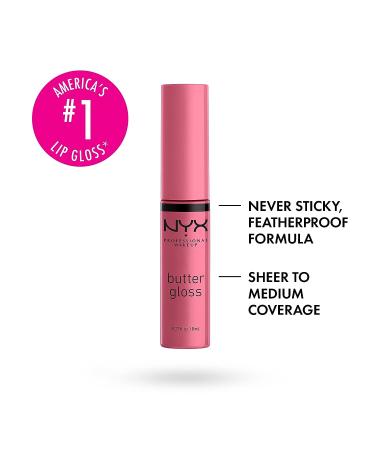 NYX Butter Gloss Angel Food Cake - True Mauve Lip Gloss 0.27 Fl Oz (Pack of 1) - Buy Online on SooperMarket.com