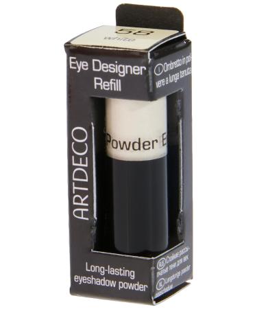 Artdeco Eye Designer Refill - Refilled Powder Lidshadow cartridges specially developed for the high -quality Eye Designer Applicator 1 x 0.8 g 58 - White 0.8 g (1 Pack)