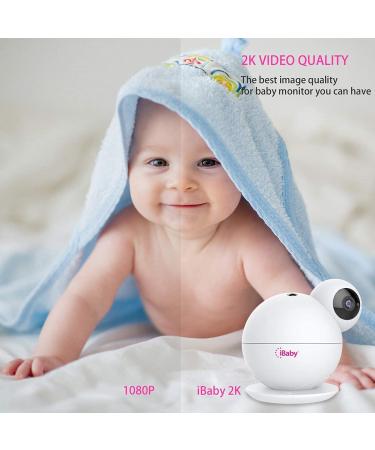 iBaby M8 2K Smart Baby Monitor with 355 Pan, 110 Tilt, 2-Way Talk, Video, Moonlight Projector, Temperature/Humidity Alerts - iOS/Android - Motion and Crying Alerts - Buy Online on SooperMarket.com