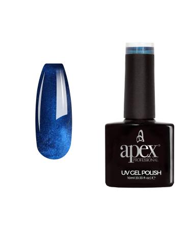 Apex Professional Cats Eye Gel Nail Polish Ocean Cats Eye CE-03 Essentials Range UV CFL/LED Soak-Off Gel Polish 10ml