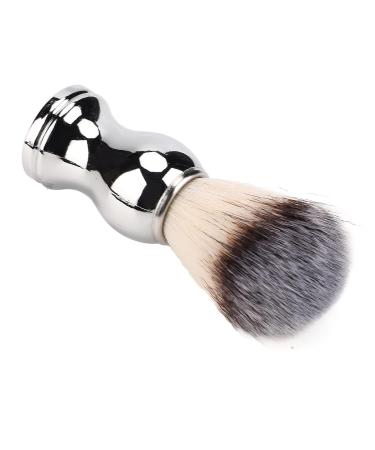 Handmade Silver Beard Grooming Brush - Classic Wet Shaving Brush for Perfect Beards | Premium Handcrafted Shaving Essentials - Buy Online on SooperMarket.com