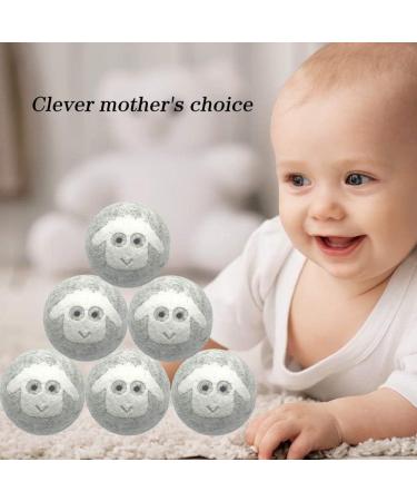 Wool Drying Ball 3 inches XL 100% New Zealand Wool Organic Reusable Natural Fabric Softener Low Allergy Infant Safety - Buy Online on SooperMarket.com