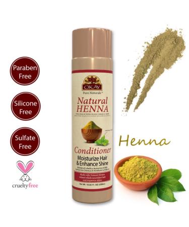 Okay Pure Naturals Henna Conditioner 10.82 oz - Natural Hair Care for Shine & Strength - Buy Online on SooperMarket.com