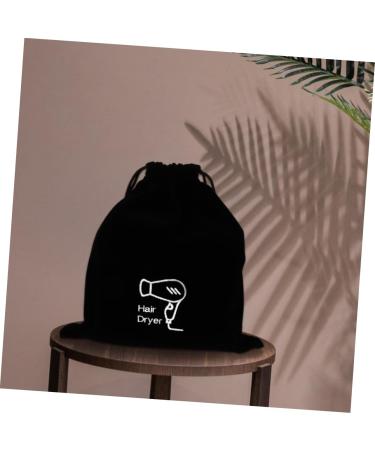 Baluue 5pcs Flannel Hair Dryer Bag Travel Drawstring Bag Hair Tools Travel Bag Hair Dryer Bag for Travel Bag for Hair Dryer Hair Dryer Organizer Flat Ironing Travel Bag Travel Makeup Bag 26.00X23.00X0.50CMx5pcs Blackx5pcs - Buy Online on SooperMarket.com