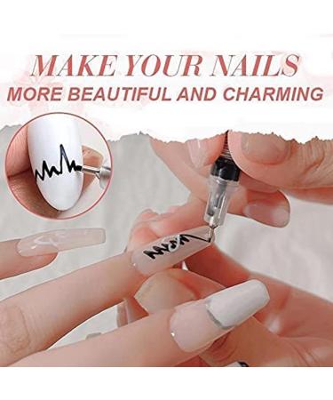 1/4pcs Nail Art Painting Pen Set - Quick Dry Acrylic Graffiti Pens for DIY Nail Beauty - 1mm Tip for Acrylic Natural & Gel Nails (4 Colors) - Buy Online on SooperMarket.com