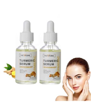 2Pcs 2023 New Turmeric Dark Spot Corrector Serum  Turmeric Repair Face Serum  Skin Care Moisturizing Repair Serum  Bright Skin Dark Spot Corrector Face Whitening Serum (60ml)