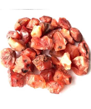 Choice of Gifts Natural Crystal Quartz Minerals Specimen red Carnelian raw Irregular Shape Rough Rock StoneHome Decoration Vibration Stone HOMEZHOU 1pcs 30-40mm