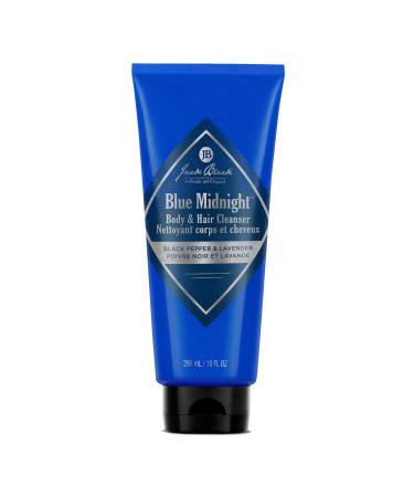 Jack Black Blue Midnight Hair & Body Cleanser 10 Ounce Blue