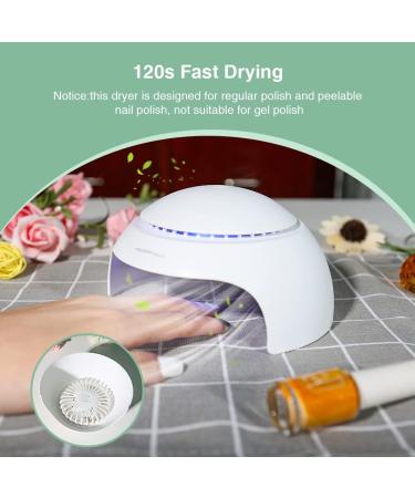 TOUCHBeauty Nail Dryer Air & LED Light | Mini Nail Dryer Fan for Normal Nail Polish - AG-2130A - Fast Drying Perfect for Home Use - Buy Online on SooperMarket.com