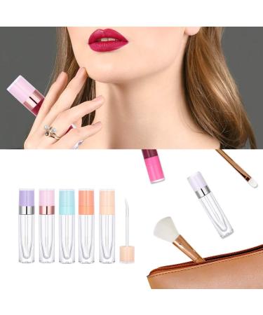 CAIYA 12Pcs Lip Gloss Tubes 6.4ml Empty Containers for DIY Lip Gloss - Pink Rose Gold | Refillable Lipstick Tubes with Rubber Stoppers - Buy Online on SooperMarket.com
