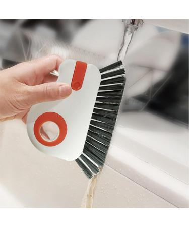 Tainrunse Tight Space Cleaning Tool Portable Detailing Brush 2 Pcs Crevice 2-in-1 Sliding Door Window Track Groove with Hard Bristle Ergonomic Handle Grout 2pcs 4X-Large - Buy Online on SooperMarket.com