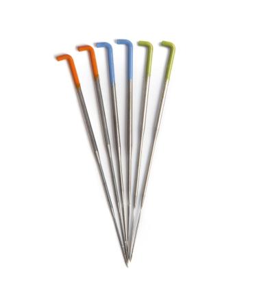 Sample Pack of 6 Precision Felting Needles for Wool Essential Tools for Beginner to Expert German Made High Carbon Steel Color Coded Gauges 36 Star 38 Star and 40 Spiral Sampler (2/ea)