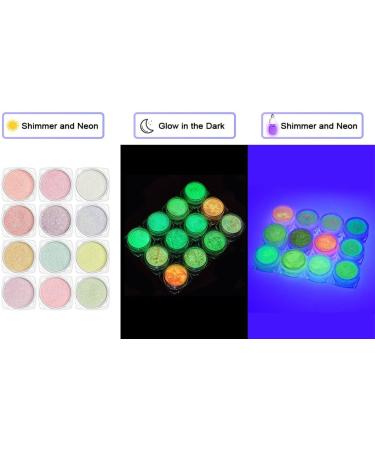 UV Glow Body Face Glitter Gel - 6 Colors Luminous Chunky Glitter - Self-Adhesive UV Black Light Glitter for Body, Face, Hair, and Eyeshadow - Perfect for Carnival, Party, Halloween Makeup - 01 Set - Buy Online on SooperMarket.com