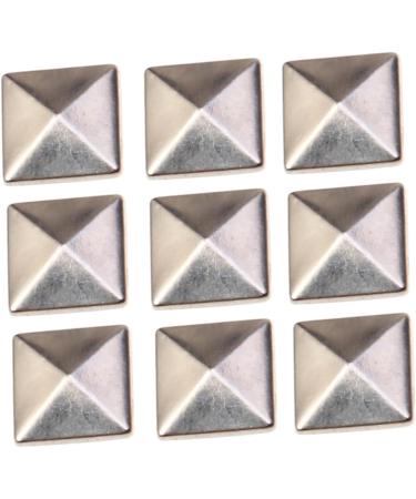 COHEALI 200 Pcs Metal Studs Pyramid Studs Flat Back Metal Spikes Rivet Studs Square Nail Self Made Hot Sheet Silverx2pcs Size 2x2pcs - Buy Online on SooperMarket.com