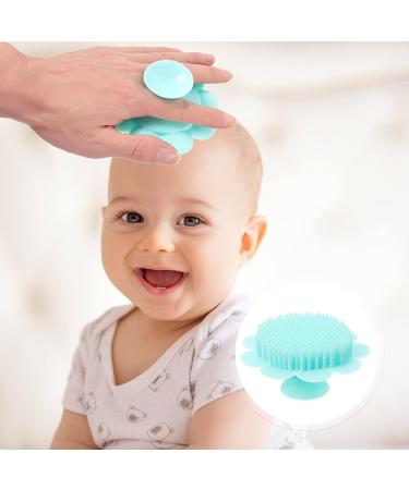 Healvian Soft Bristle Baby Bath Massage Brush - Toddler Safe Hair Washing and Scalp Cleaning Tool - Buy Online on SooperMarket.com