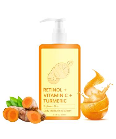 Vitamin C Cream Vitamin C Body Lotion Vitamin C Body Cream Large-capacity Body Moisturiser With Vitamin C Turmeric And Retinol Vitamin C Dry Skin Moisturiser Body Skin Care Smooth Skin 200ml