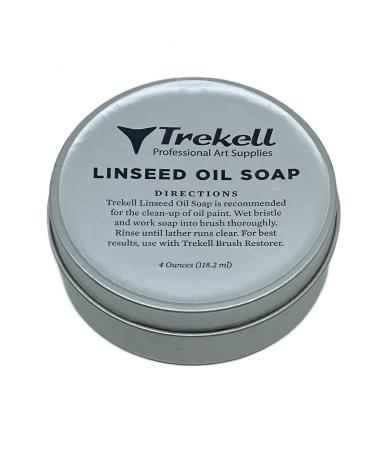Trekell Linseed Oil Paint Brush Cleaner - Solvent Free Oil Paint Brush Cleaner - Oil Brush Cleaner  Paintbrush Cleaner - Oil Paint Cleaner & Artist Brush Soap  4oz