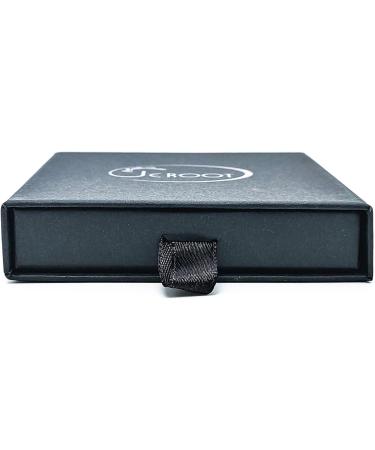 JEROOT Titanium Magnetic Rings - Sleek Step Edge Design - 2 Strong Magnets - Black 5mm T 1/2 - Gift Box Included - 3500 Gauss - Buy Online on SooperMarket.com