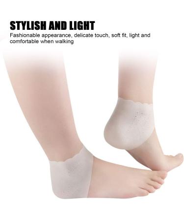 5 Pair Heel Protectors for Shoes Moisturizing Heel Socks Heel Pads Cushion Protectors Moisturizing Heel Protective Cover Wrap for Women to Heal and Treat Dry Cracked Heels(White) - Buy Online on SooperMarket.com