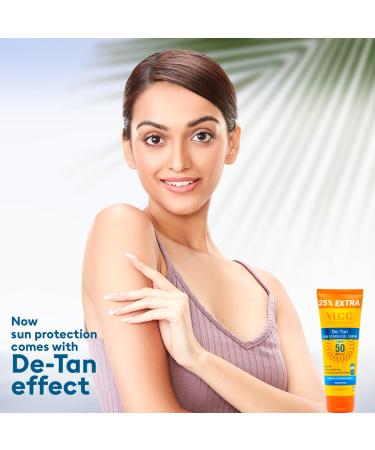 Buy VLCC De Tan SPF 50 PA+++ Sunscreen Gel Creme - 100gm | Best International Shipping & Protection from UV Rays - Buy Online on SooperMarket.com
