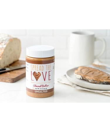 Spread The Love Almond Butter Unsalted 16 oz ( 454 g) - Buy Online on SooperMarket.com