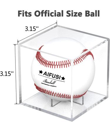 UV Protected Acrylic Baseball Display Case - Official Size Ball Holder - Memorabilia Storage Cube - Buy Online on SooperMarket.com