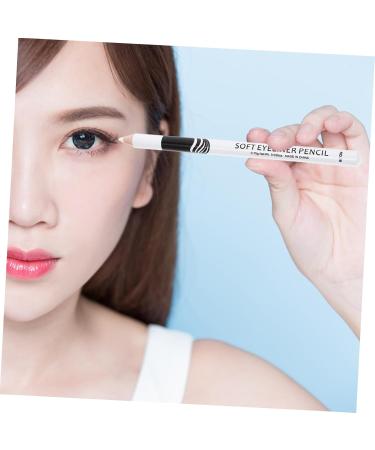FOYTOKI 30 Pcs Lying Silkworm Eyeliner Eyelid Make up Pencil Professional Eyeliner Pencils White Wooden Pole - Buy Online on SooperMarket.com