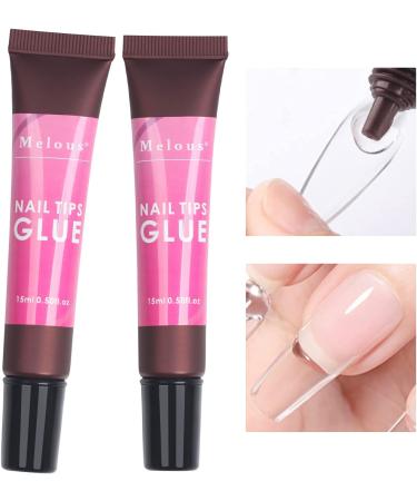 Nail Tips Glue Gel Pcs Melous Solid Gel Nail Glue for Acrylic Nail Tips Press on Nails Long Lasting U V Glue Gel for Nail Extension A0-2 Pcs Nail Tip Glue - Buy Online on SooperMarket.com