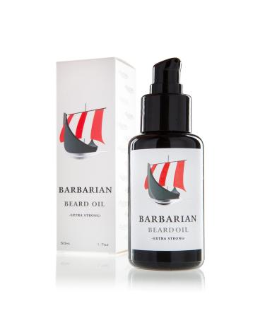 Beard oil beard care Made in Germany - Mr. Burton's Barbarian Beard Oil - 50ml natural with argan oil vegan organic 50 ml (1 pack)